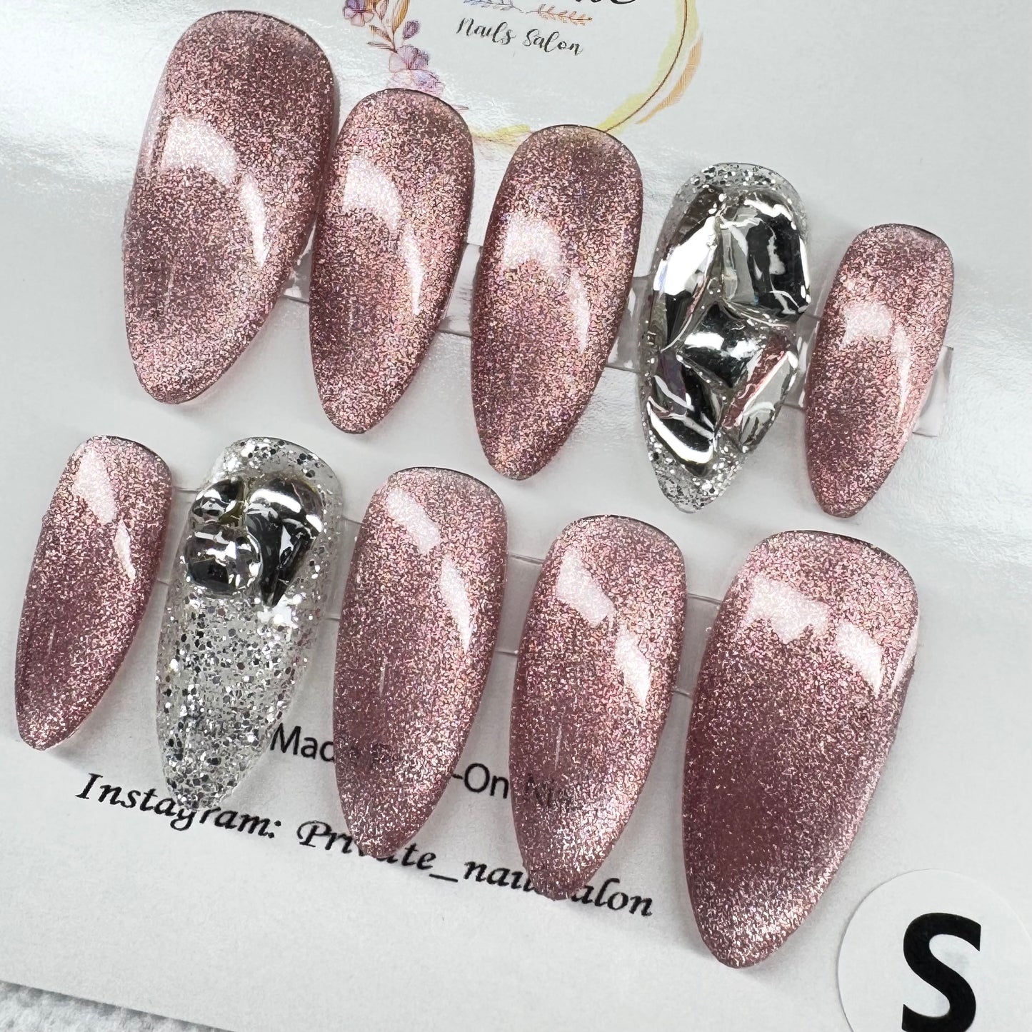 A-Rose gold cat eyes