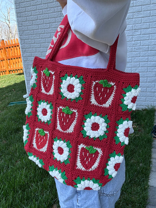 Tote bag strawberry