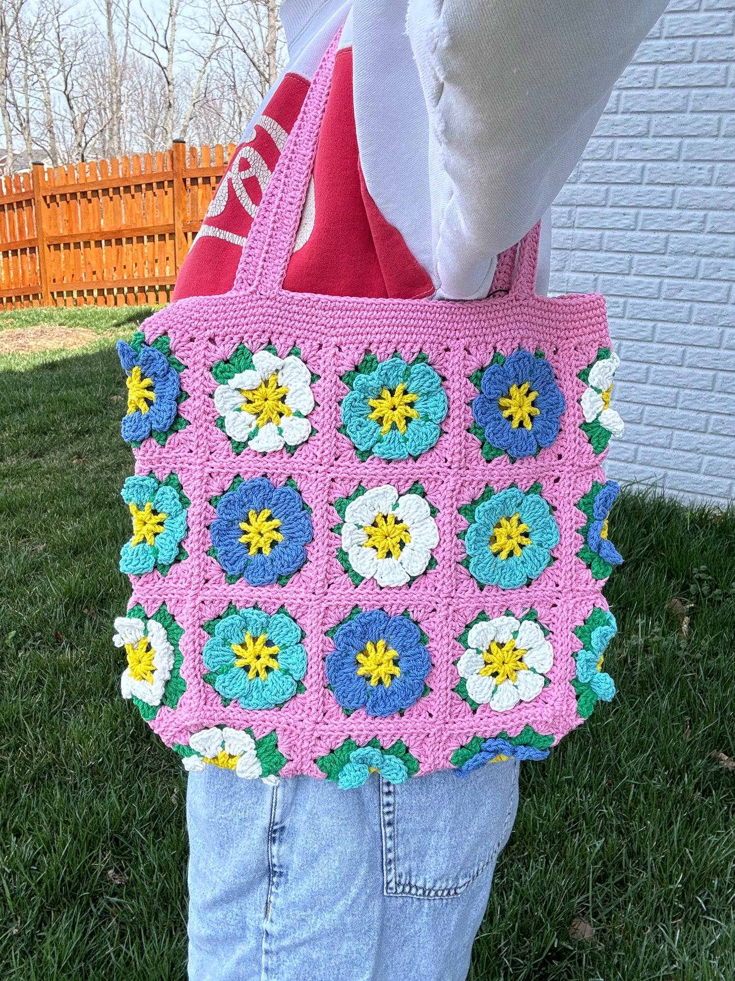 Tote bag cosmos flower