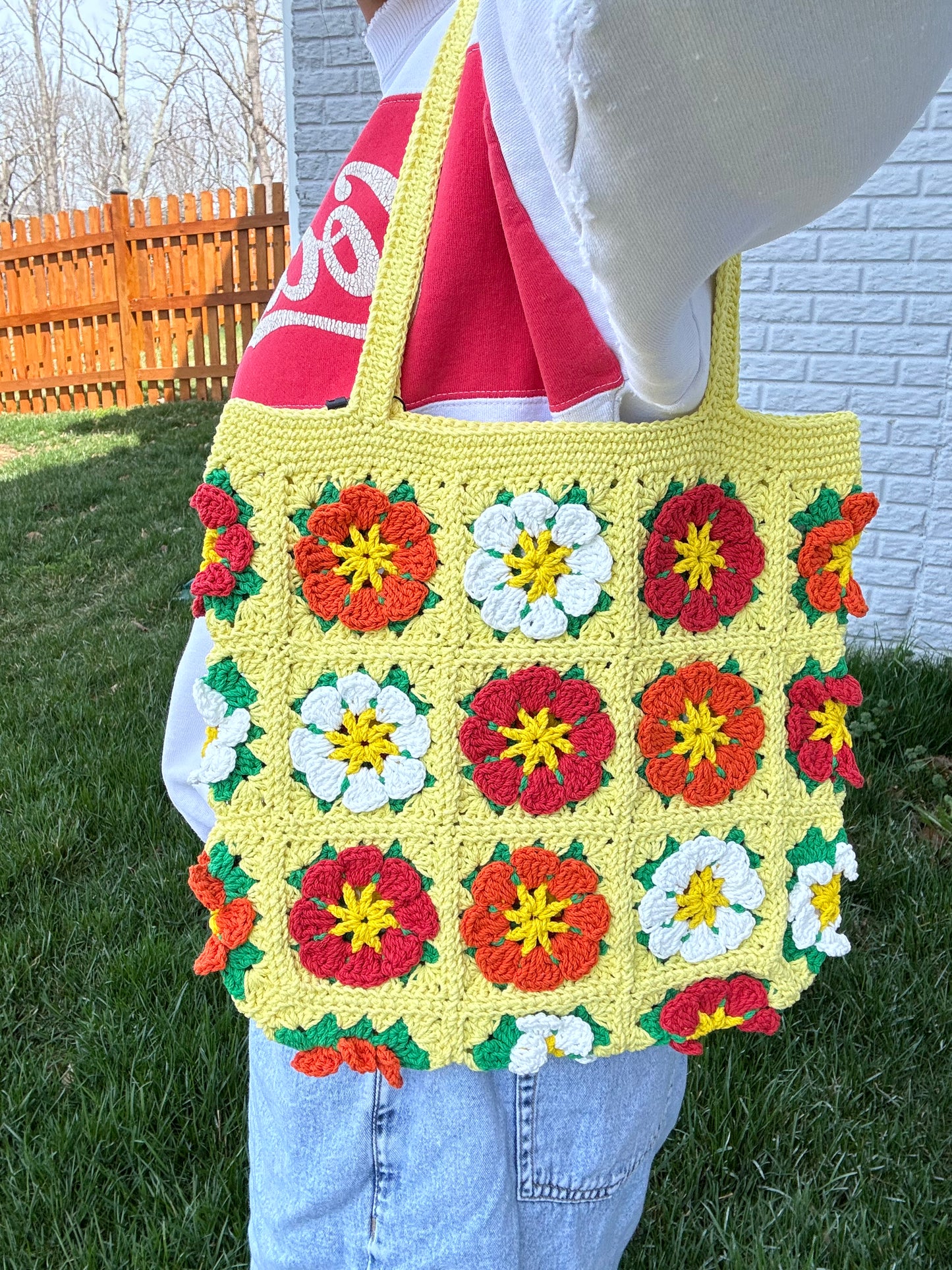 Tote bag cosmos flower