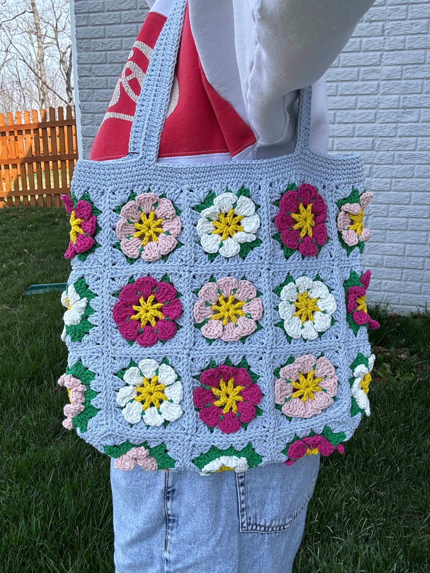 Tote bag cosmos flower