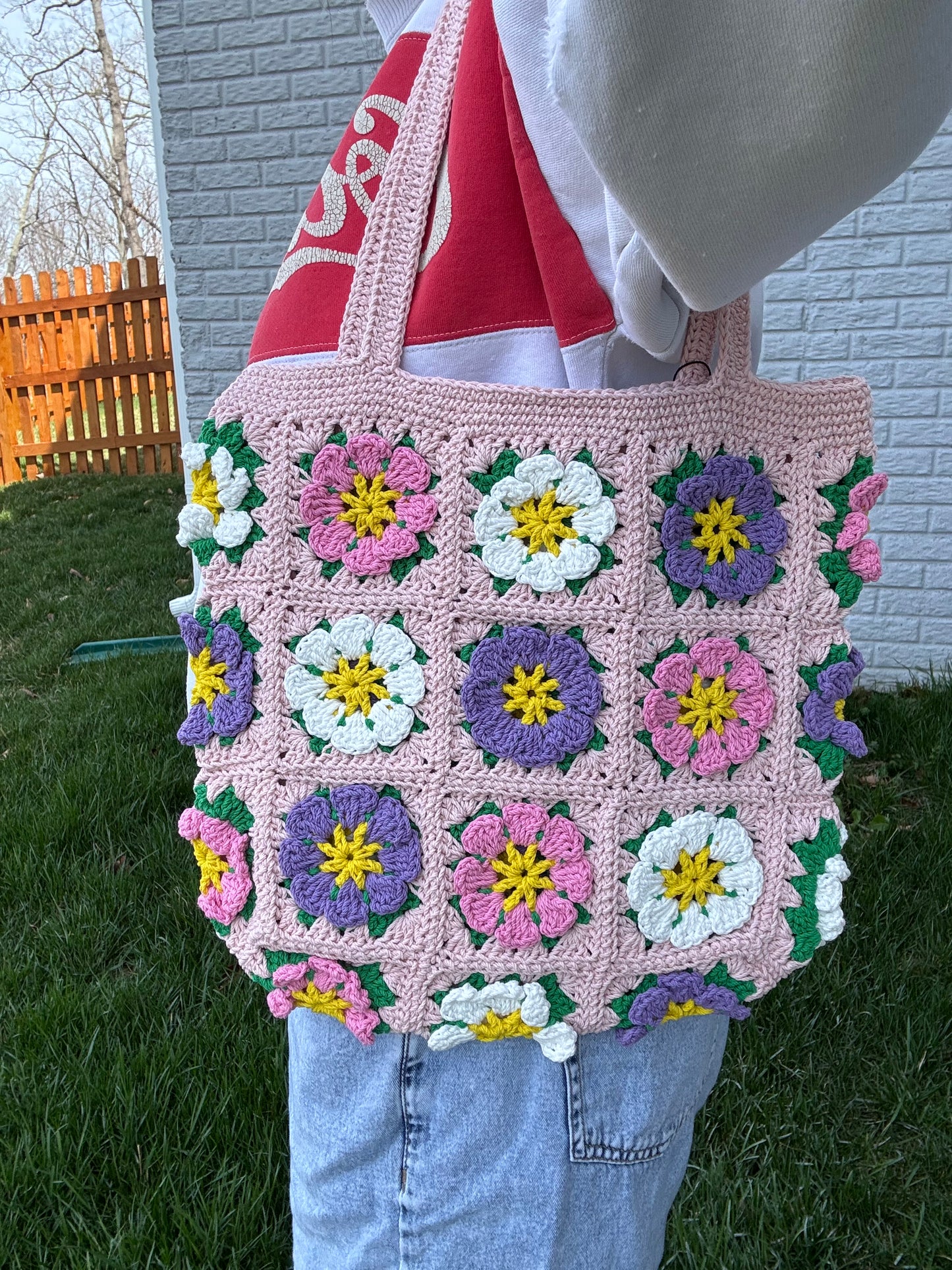 Tote bag cosmos flower