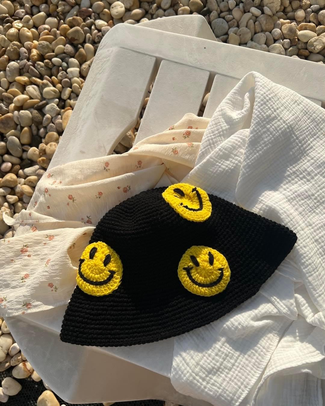 Smile knitted hat