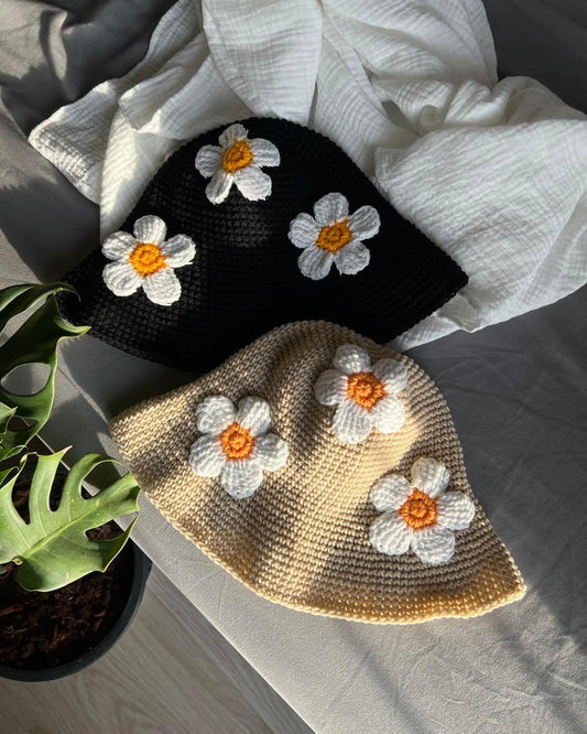 Flower knitted hat 1