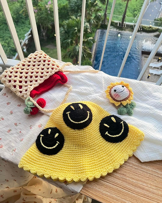 Smile knitted hat