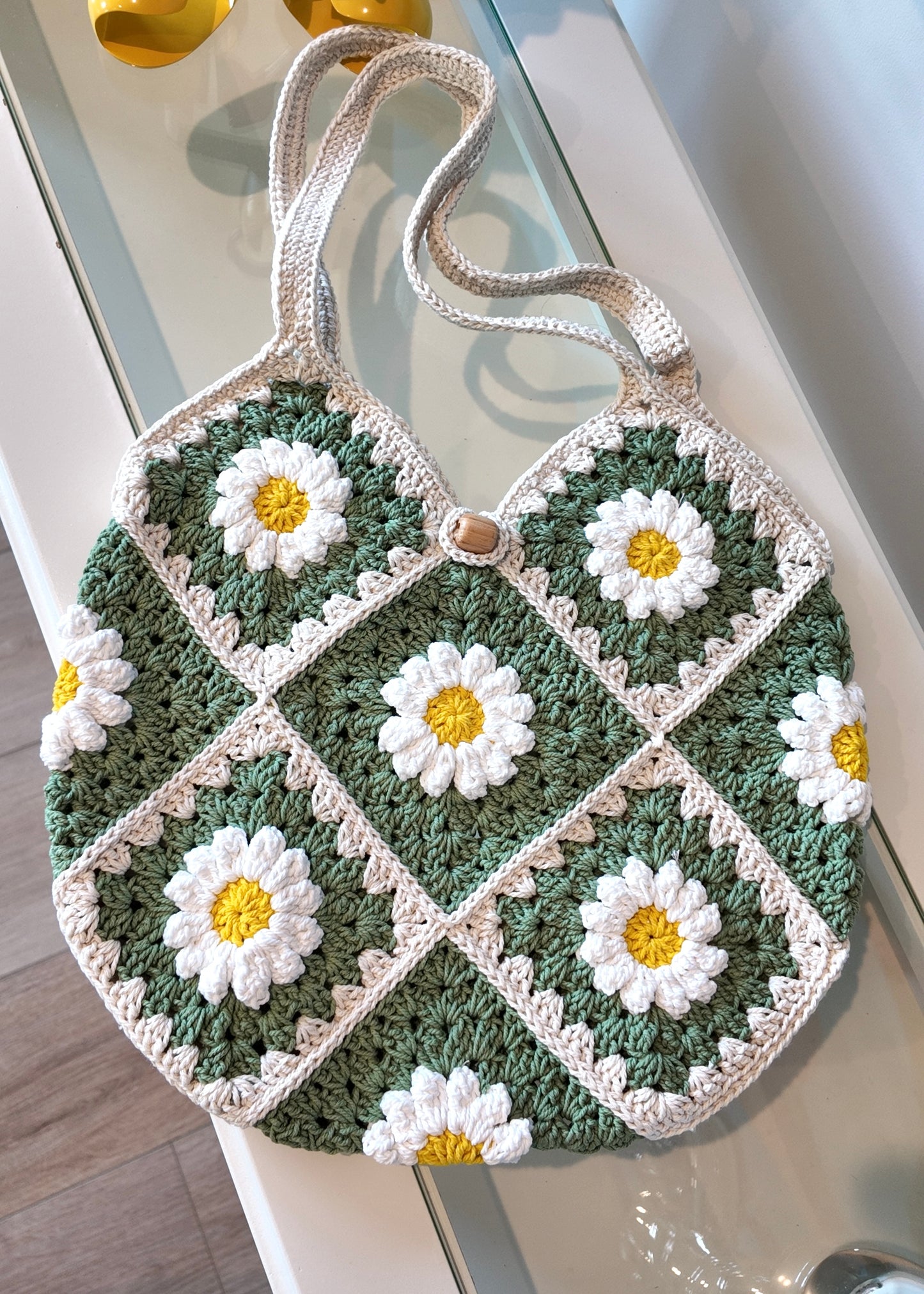 Tote bag full flower