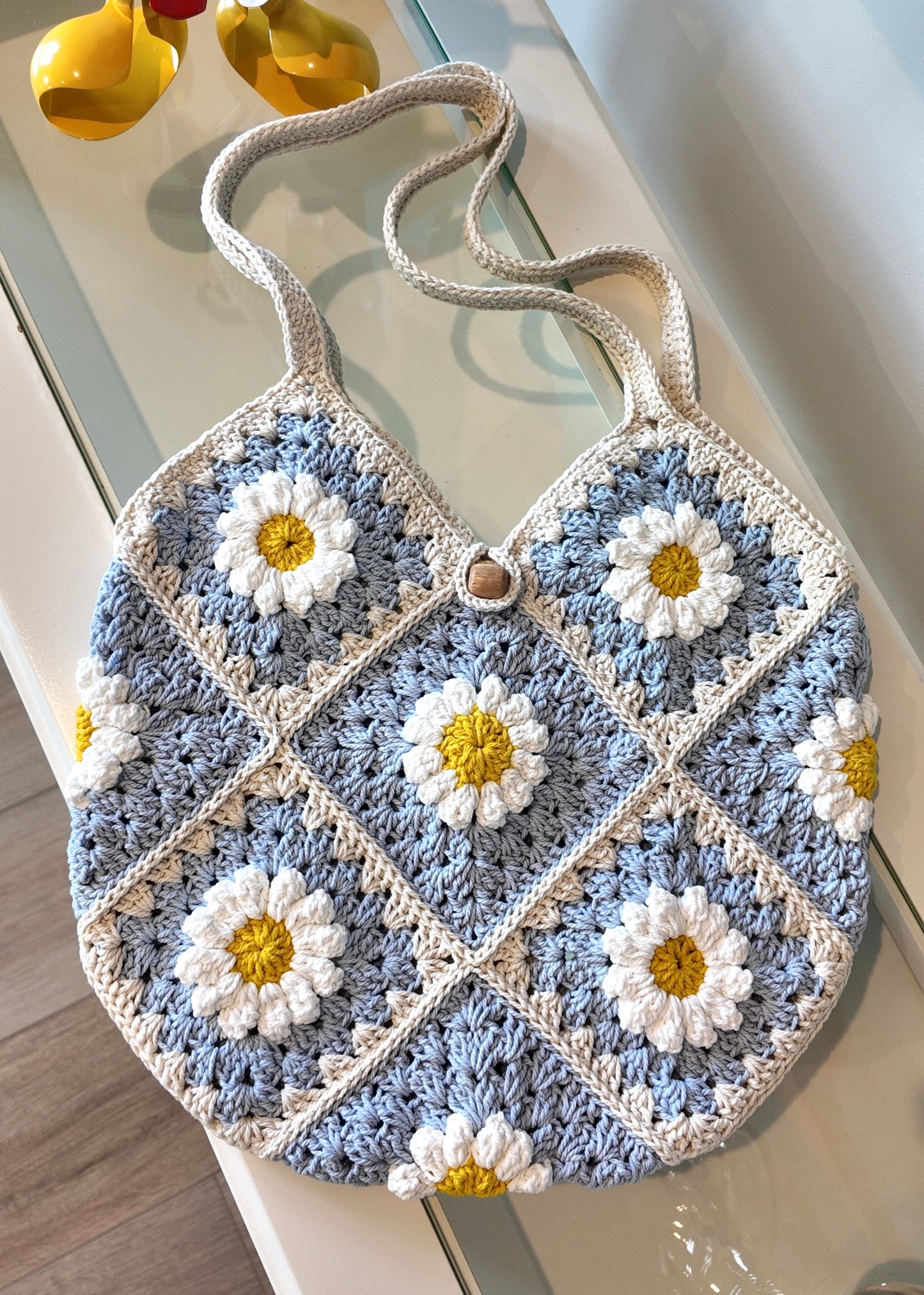 Tote bag full flower