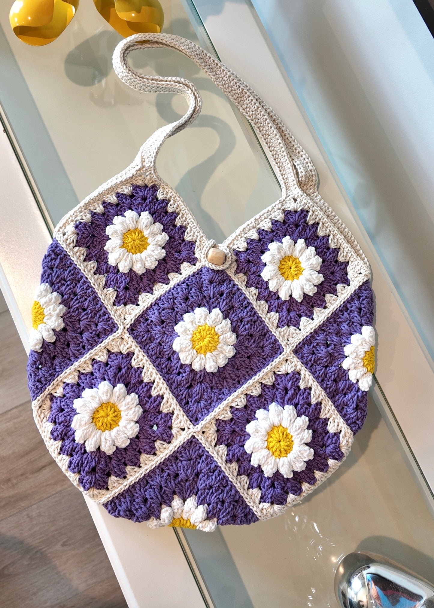 Tote bag full flower