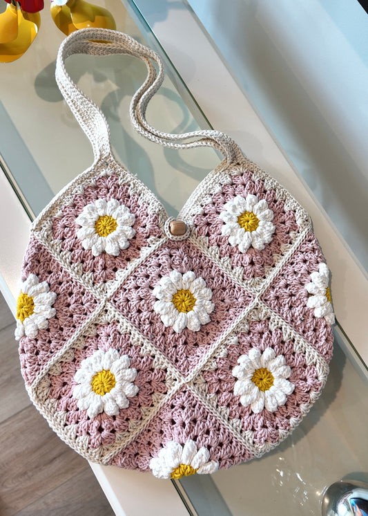 Tote bag full flower